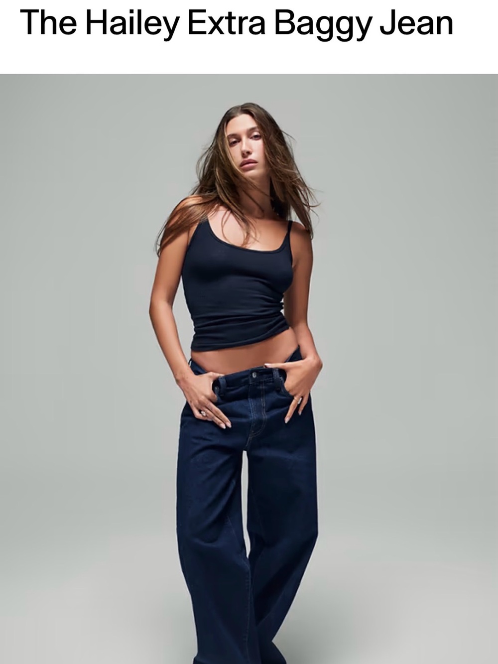GAP Hailey Extra Baggy Jean - Dark Blue